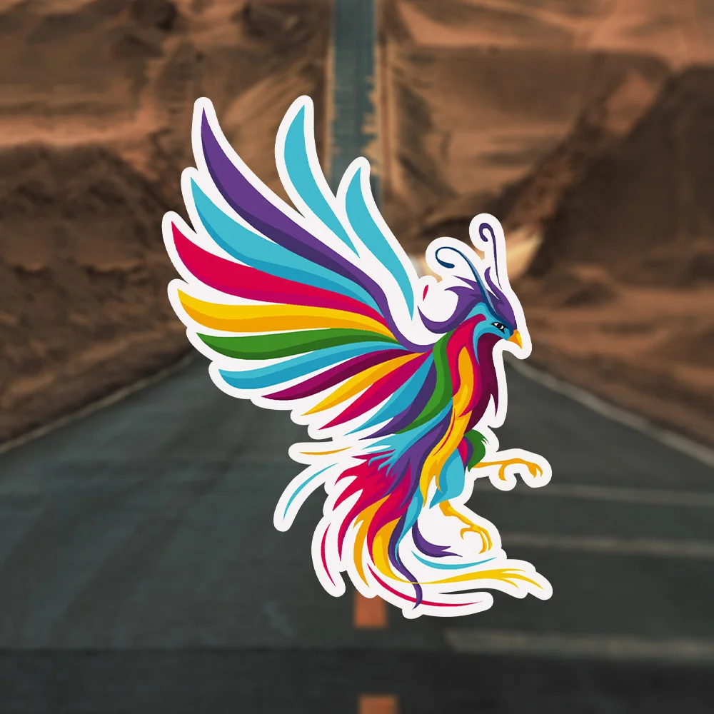 Waterproof Vinyl Rainbow Phoenix Decal Sticker – 1pc, Durable Colorful Bird Emblem for Car Mirror & Window Decoration
Waterproof Vinyl Rainbow Phoenix Decal Sticker – 1pc, Durable Colorful Bird Emblem for Car Mirror & Window Decoration