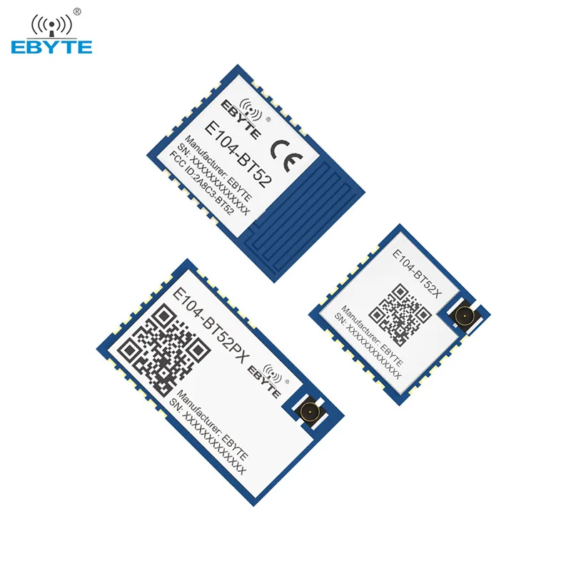DA14531 2.4GHz BLE 5.0 Bluetooth to Serial Port Module Low Power Consumption Wireless Transceiver Module EBYTE E104-BT52 Series
DA14531 2.4GHz BLE 5.0 Bluetooth to Serial Port Module Low Power Consumption Wireless Transceiver Module EBYTE E104-BT52 Series