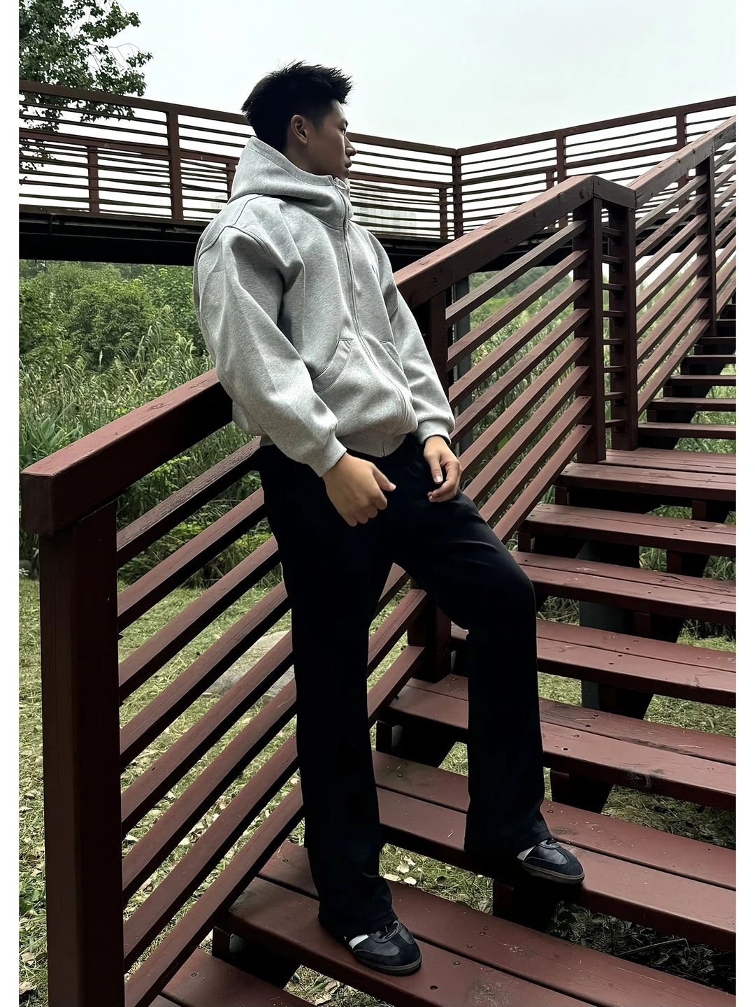 Light Grey Fleece Lined Hoodie Zipper Cardigan Thick Outerwear for Men Autumn Winter High Street Style Boxy Fit Long Sleeve
Light Grey Fleece Lined Hoodie Zipper Cardigan Thick Outerwear for Men Autumn Winter High Street Style Boxy Fit Long Sleeve