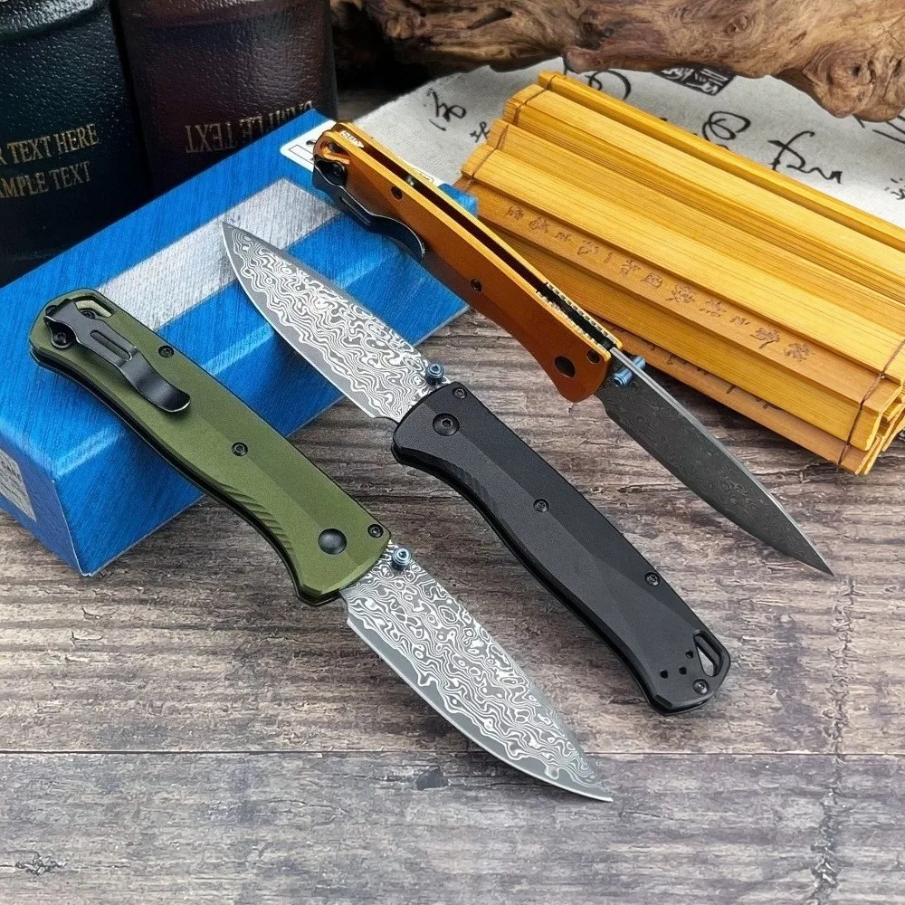 BM 535BK-07 Folding Knife High Quality Outdoor Knife EDC Survival Knife Sharp Camping Knife Damascus Blade Aluminum Handle
BM 535BK-07 Folding Knife High Quality Outdoor Knife EDC Survival Knife Sharp Camping Knife Damascus Blade Aluminum Handle