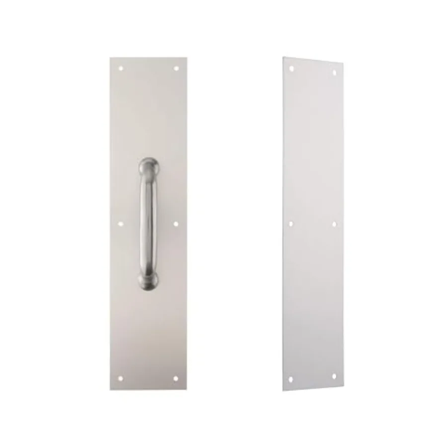 Commercial 15" Pull Plate and 15" Push Door Plate, Satin Aluminum Finish
Commercial 15" Pull Plate and 15" Push Door Plate, Satin Aluminum Finish