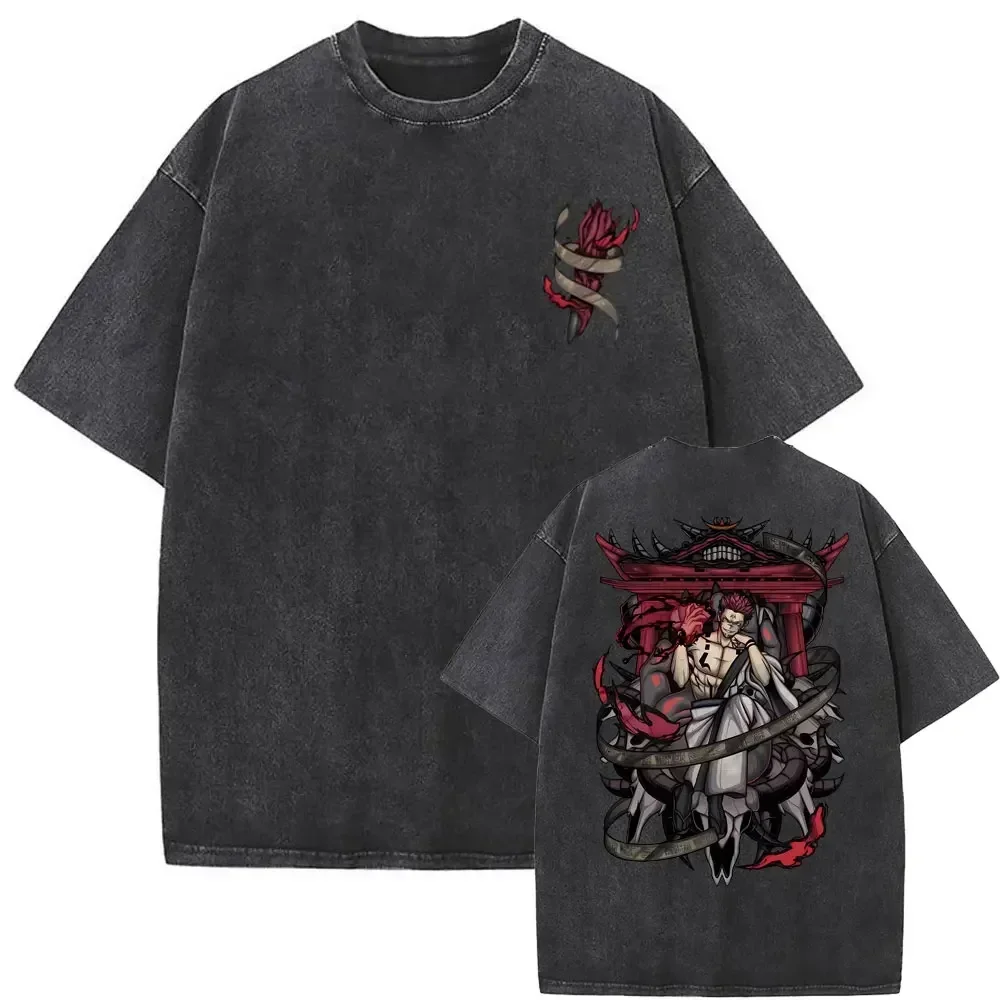 Washed Vintage Anime Jujutsu Kaisen T-shirt Ryomen Sukuna Domain Expansion Shrine of The Fuma T Shirt Men Manga Fashion T-shirts
Washed Vintage Anime Jujutsu Kaisen T-shirt Ryomen Sukuna Domain Expansion Shrine of The Fuma T Shirt Men Manga Fashion T-shirts