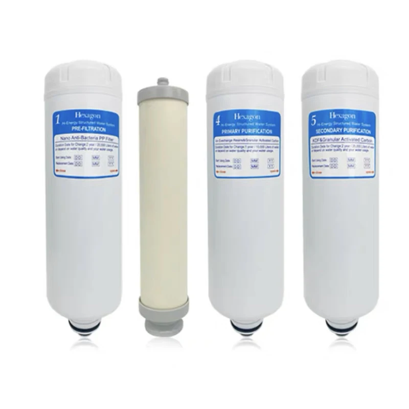 A Whole Unit of Filter Cartridge 1,2,4,5 for Hexagon ws4820 Water Filter System
A Whole Unit of Filter Cartridge 1,2,4,5 for Hexagon ws4820 Water Filter System