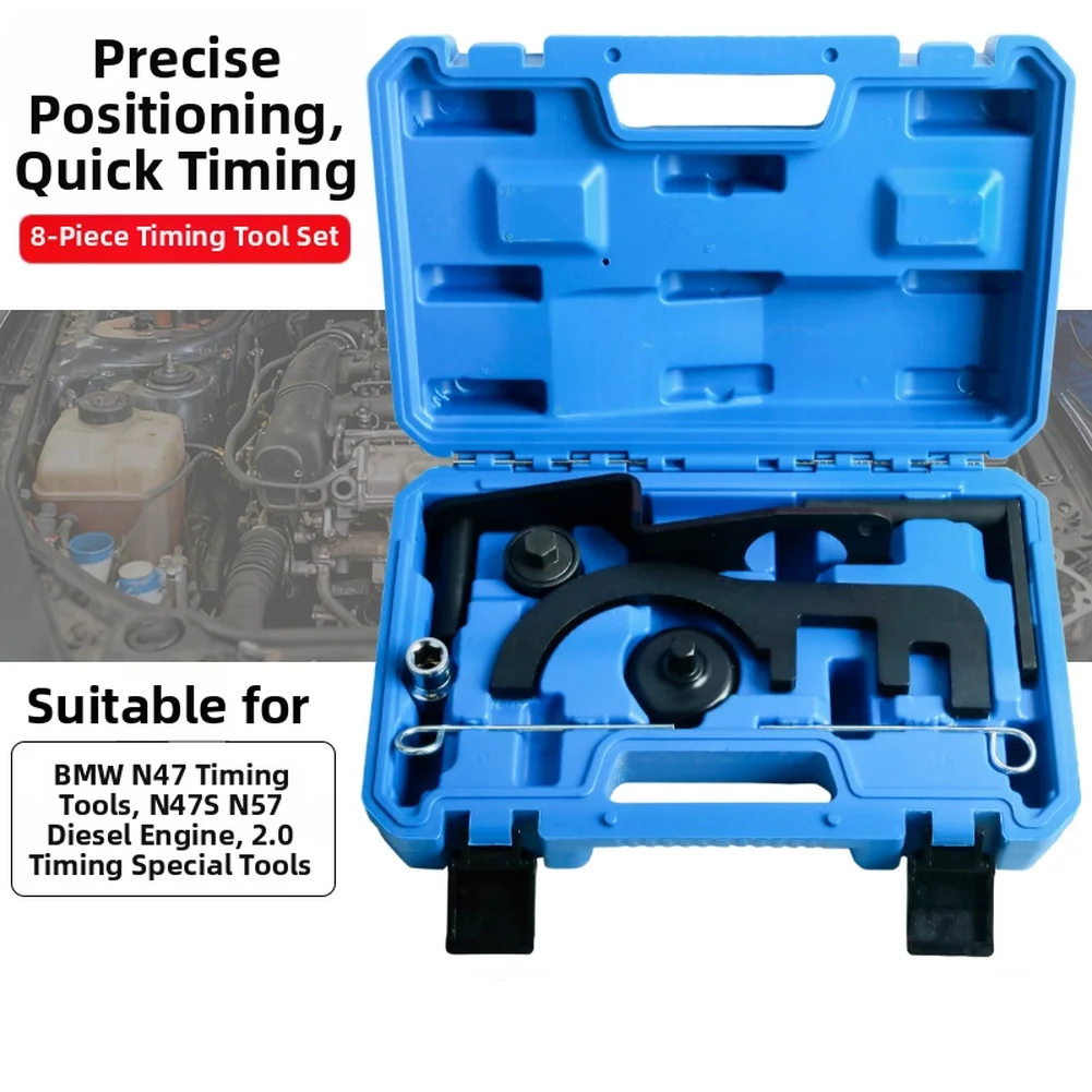 N47 N57 Diesel Camshaft Timing Tool Plastic Carrying Case Designated Component Slots Comprehensive Component Set
N47 N57 Diesel Camshaft Timing Tool Plastic Carrying Case Designated Component Slots Comprehensive Component Set