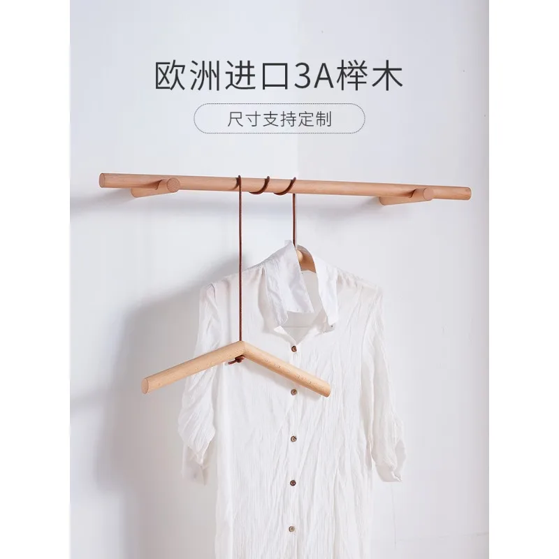 Solid wood clothes hanger, wall mounted clothes rack, homestay clothes rack, original wooden clothing store,
Solid wood clothes hanger, wall mounted clothes rack, homestay clothes rack, original wooden clothing store,