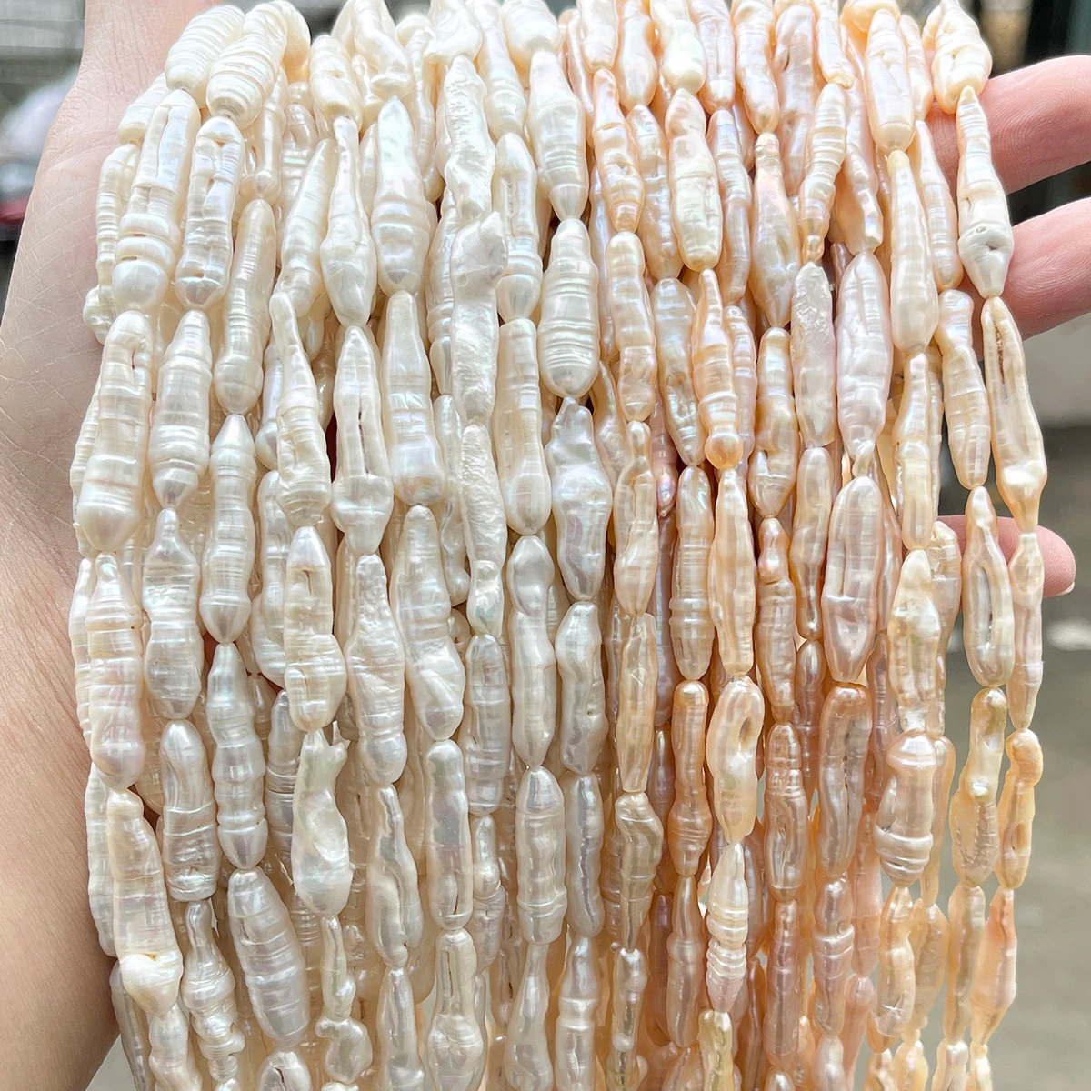 JD Natural Baroque Freshwater Pearl Toothpick Shape Loose Beads Irregular Drilled Pearls DIY Jewelry Making Accessories
JD Natural Baroque Freshwater Pearl Toothpick Shape Loose Beads Irregular Drilled Pearls DIY Jewelry Making Accessories