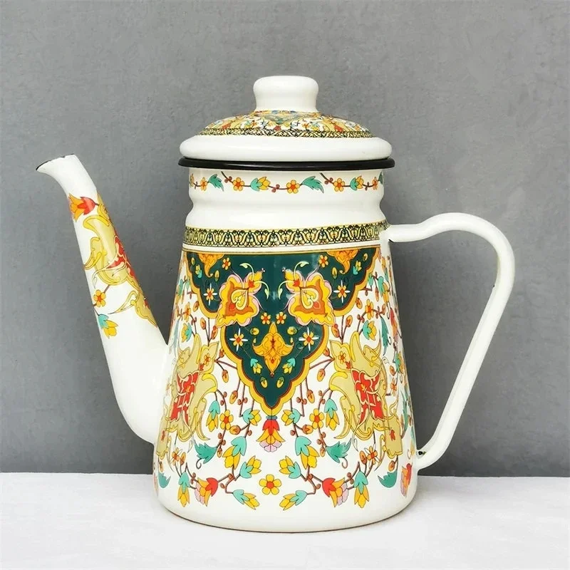 New Ethnic Style Enamel Milk Tea Pot Kettle Oil Pot Tea Cooling Kettle Kitchen Supplies Hot AndCoolKettle
New Ethnic Style Enamel Milk Tea Pot Kettle Oil Pot Tea Cooling Kettle Kitchen Supplies Hot AndCoolKettle