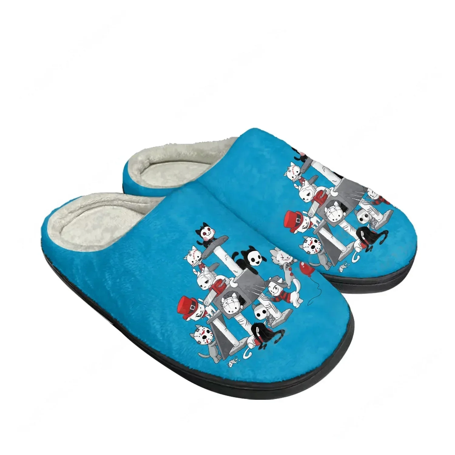 Cat Horror Movies for Cat Lovers Home Cotton Slippers Mens Womens Plush Bedroom Keep Warm Thermal Indoor Slipper Custom Shoe
Cat Horror Movies for Cat Lovers Home Cotton Slippers Mens Womens Plush Bedroom Keep Warm Thermal Indoor Slipper Custom Shoe