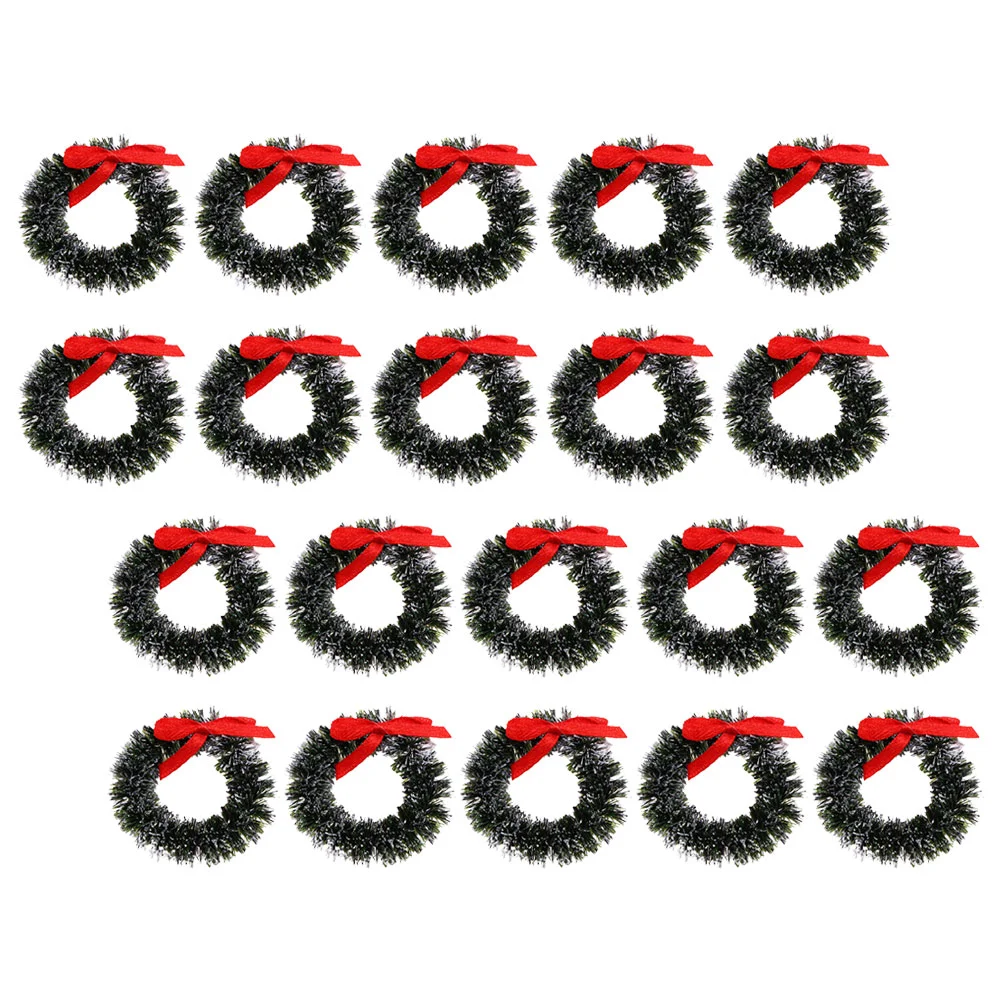 20 Pcs Christmas Small Wreath Ornaments Decorations Pendants Toy Hanging Plastic Miniature Decorative
20 Pcs Christmas Small Wreath Ornaments Decorations Pendants Toy Hanging Plastic Miniature Decorative