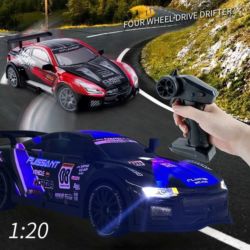 New remote control drift car -1:20 scale four-wheel drive remote control car, 2.4GHz, 40 kilometers per hour, with drift tires a
New remote control drift car -1:20 scale four-wheel drive remote control car, 2.4GHz, 40 kilometers per hour, with drift tires a
