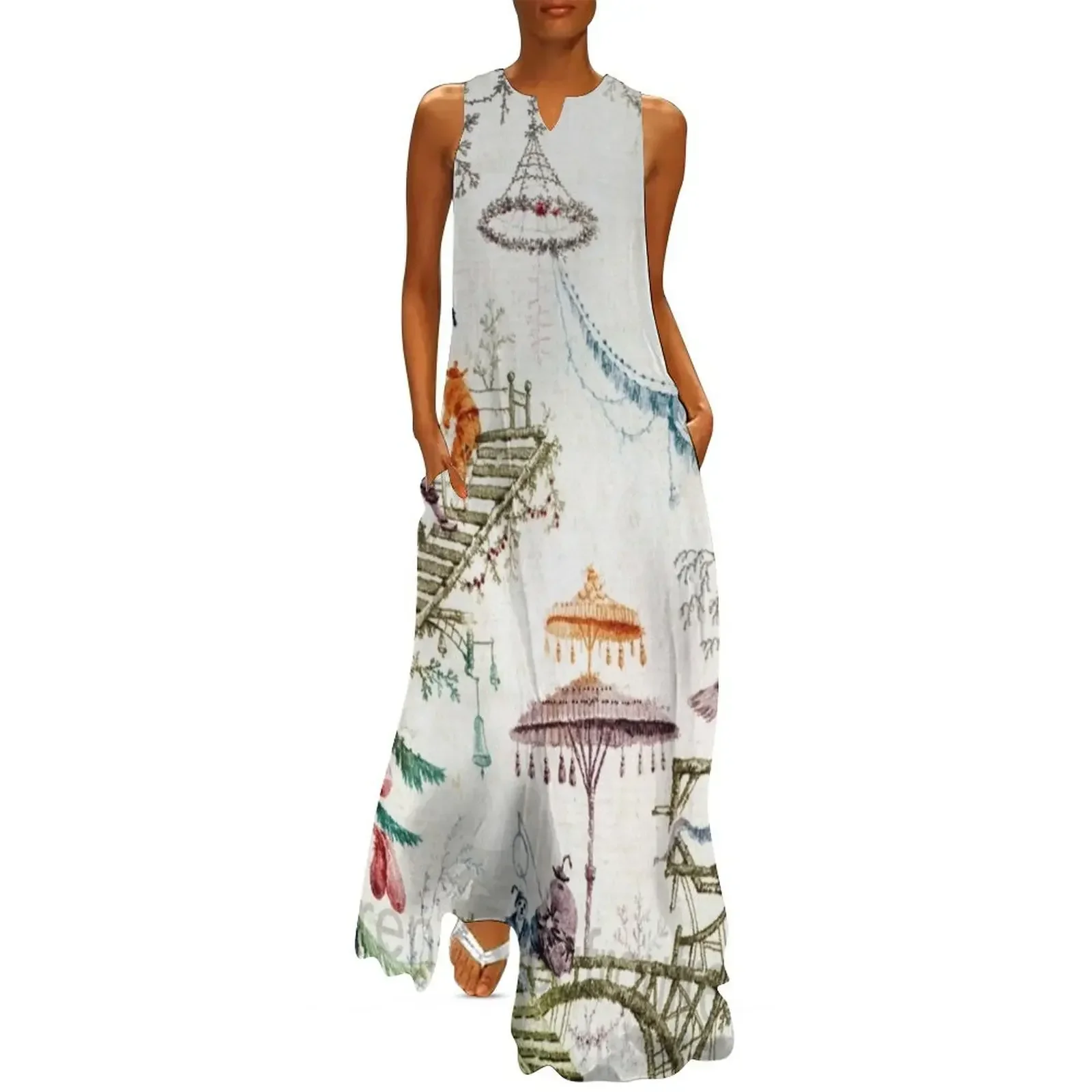 Dreams of the Orient Chinoiserie Long Dress women's evening dress 2025 fairy dress evening women
Dreams of the Orient Chinoiserie Long Dress women's evening dress 2025 fairy dress evening women
