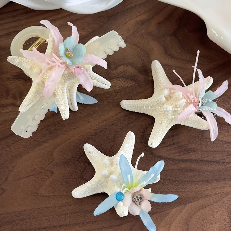 Starfish Duckbill Clip Summer Beach Flower Hair Side Clip for Women Girls Sweet Barrettes Hair Accessories Headdress Headwear
Starfish Duckbill Clip Summer Beach Flower Hair Side Clip for Women Girls Sweet Barrettes Hair Accessories Headdress Headwear
