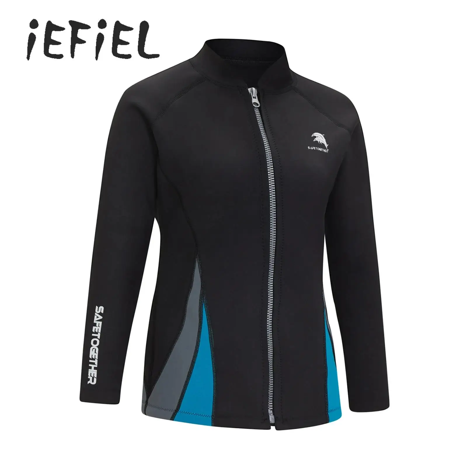 Wetsuit Top Women 2mm Neoprene Swim Thermal Jacket Coat Long Sleeve Tops for Water Aerobics Diving Surfing Swimming Snorkeling 
Wetsuit Top Women 2mm Neoprene Swim Thermal Jacket Coat Long Sleeve Tops for Water Aerobics Diving Surfing Swimming Snorkeling