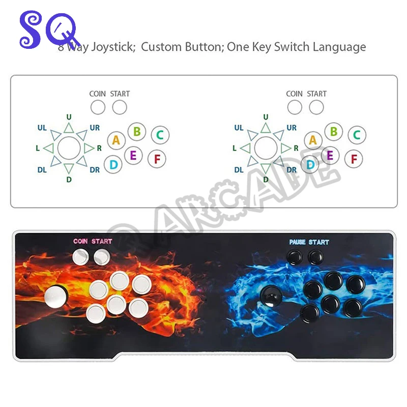 2800 All In 1 Pandora Saga DX Retro Arcade Games Joystick Console Home 2 Player Plug&Play HD/VGA Output Score Save
2800 All In 1 Pandora Saga DX Retro Arcade Games Joystick Console Home 2 Player Plug&Play HD/VGA Output Score Save