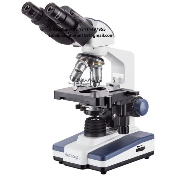 AmScope 40X-2500X LED Lab Binocular Compound Microscope W/ 3D Stage
AmScope 40X-2500X LED Lab Binocular Compound Microscope W/ 3D Stage