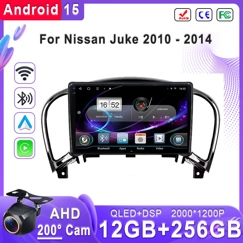 Plug and Play For Nissan Juke 2010 - 2014 Multimedia Video Player GPS Carplay Auto Stereo Android 15 Car Radio Navigation DVD
Plug and Play For Nissan Juke 2010 - 2014 Multimedia Video Player GPS Carplay Auto Stereo Android 15 Car Radio Navigation DVD