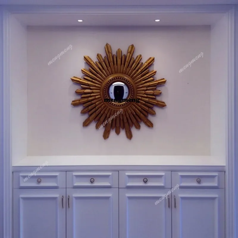 New arrive European decorative mirror foyer creative sunflower enigma mirror soft wall hanging ancient decorative mirror
New arrive European decorative mirror foyer creative sunflower enigma mirror soft wall hanging ancient decorative mirror