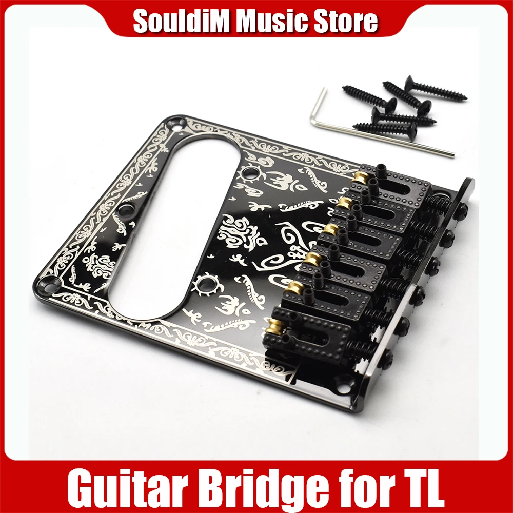 1 Pcs Vintage Guitar Bridge Roll Saddle Bridge with Screws for TL Electric Guitar Black
1 Pcs Vintage Guitar Bridge Roll Saddle Bridge with Screws for TL Electric Guitar Black