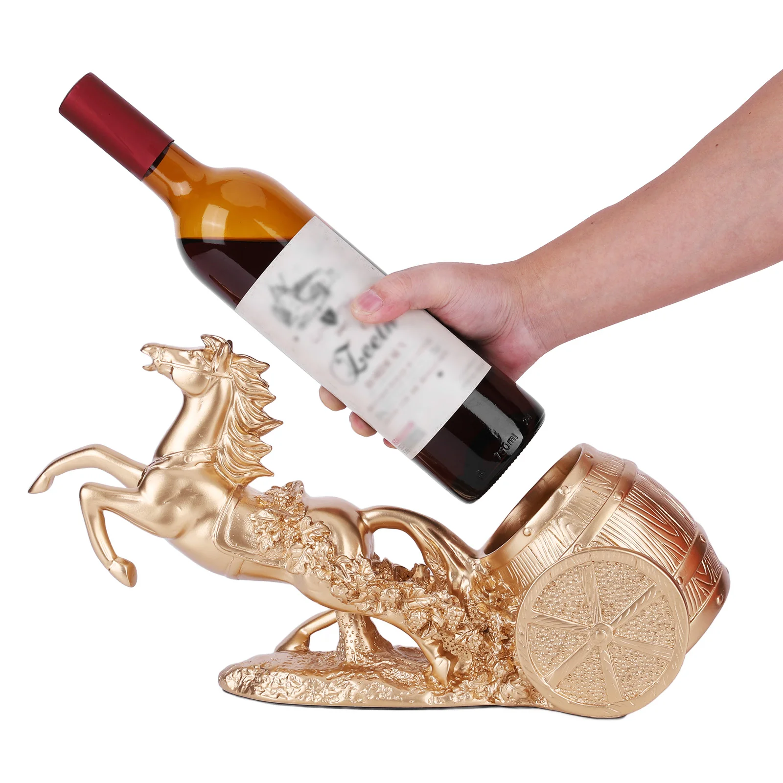 Коричневая скульптура лошади, винная стойка, отдельно стоящий держатель для бутылки вина, статуя, винная витрина для дома, кухни, бара
Коричневая скульптура лошади, винная стойка, отдельно стоящий держатель для бутылки вина, статуя, винная витрина для дома, кухни, бара