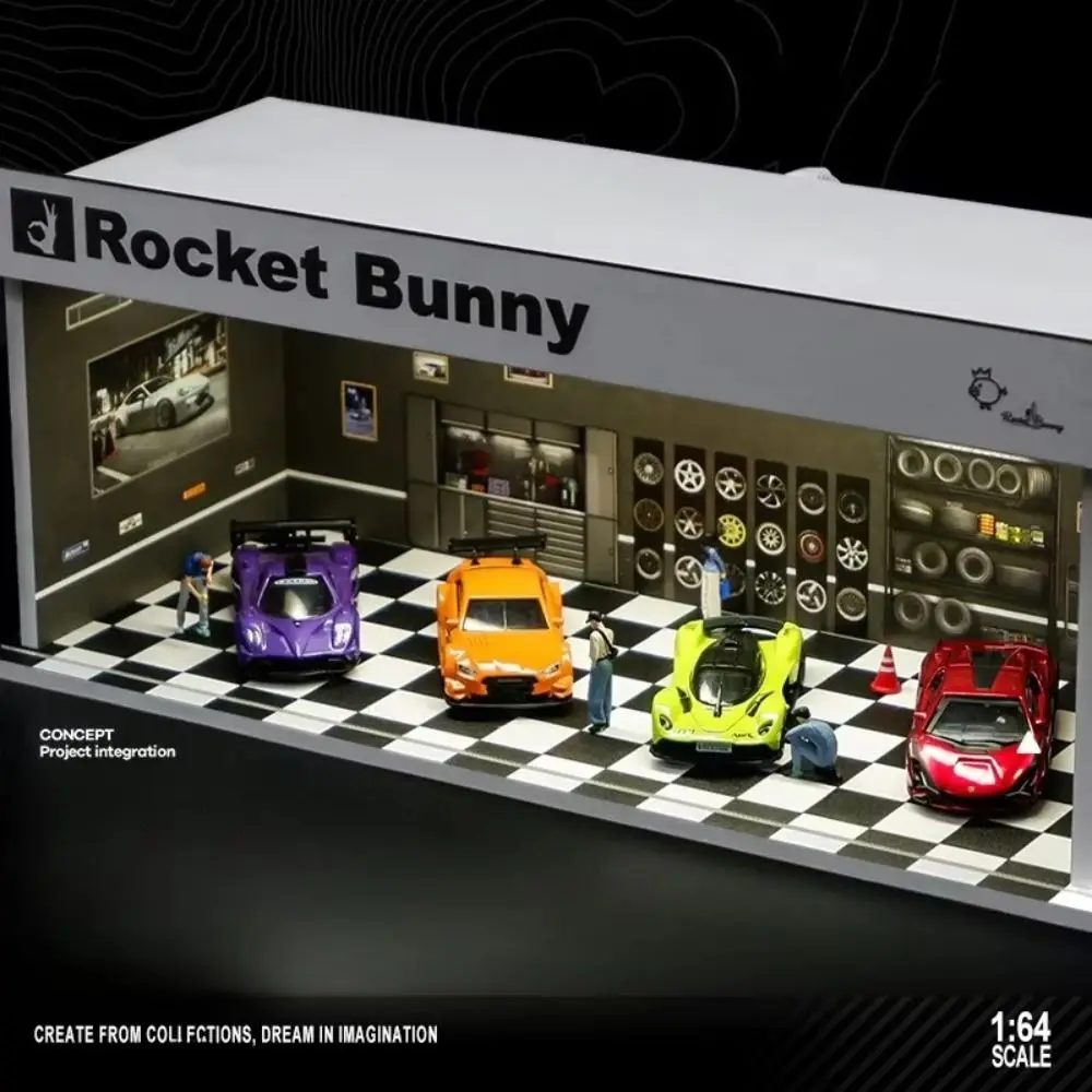 1/64 Scale Garage Scene Model Simple Assembly Lighting Version Parking Lot Model Miniature Parking Space Car Model Display Box
1/64 Scale Garage Scene Model Simple Assembly Lighting Version Parking Lot Model Miniature Parking Space Car Model Display Box