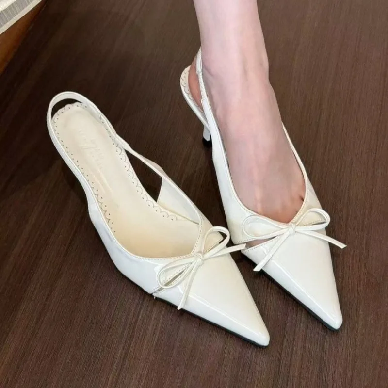 Pink/beige Womens Sandals with Slim Heel Close Toes Elastic Band Bow Anti Slip Versatile 2025 Summer Outdoor PU Fashion Sandals
Pink/beige Womens Sandals with Slim Heel Close Toes Elastic Band Bow Anti Slip Versatile 2025 Summer Outdoor PU Fashion Sandals
