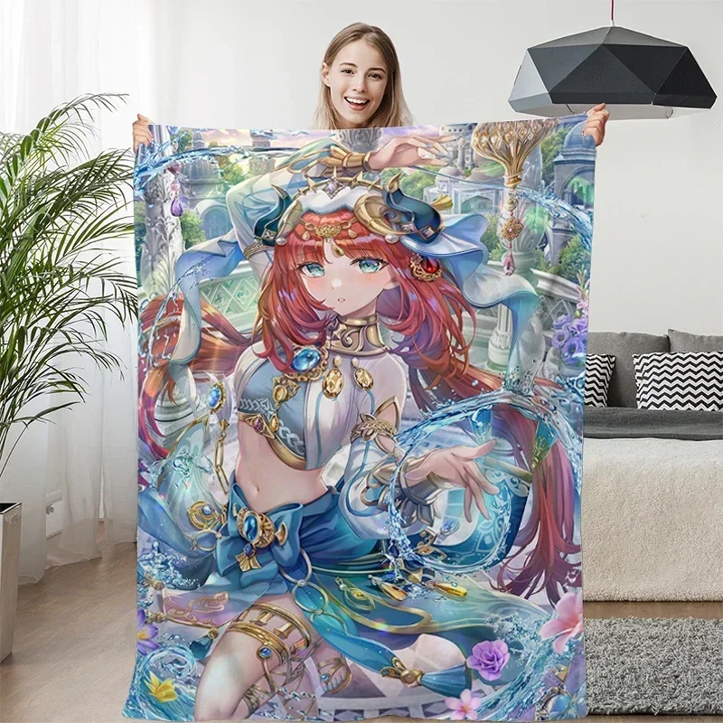 Blanket Sofa Winter G-Genshin Microfiber Bedding Warm Bed Fleece Camping Custom Decorative Nap Fluffy Soft Blanket King Size
Blanket Sofa Winter G-Genshin Microfiber Bedding Warm Bed Fleece Camping Custom Decorative Nap Fluffy Soft Blanket King Size