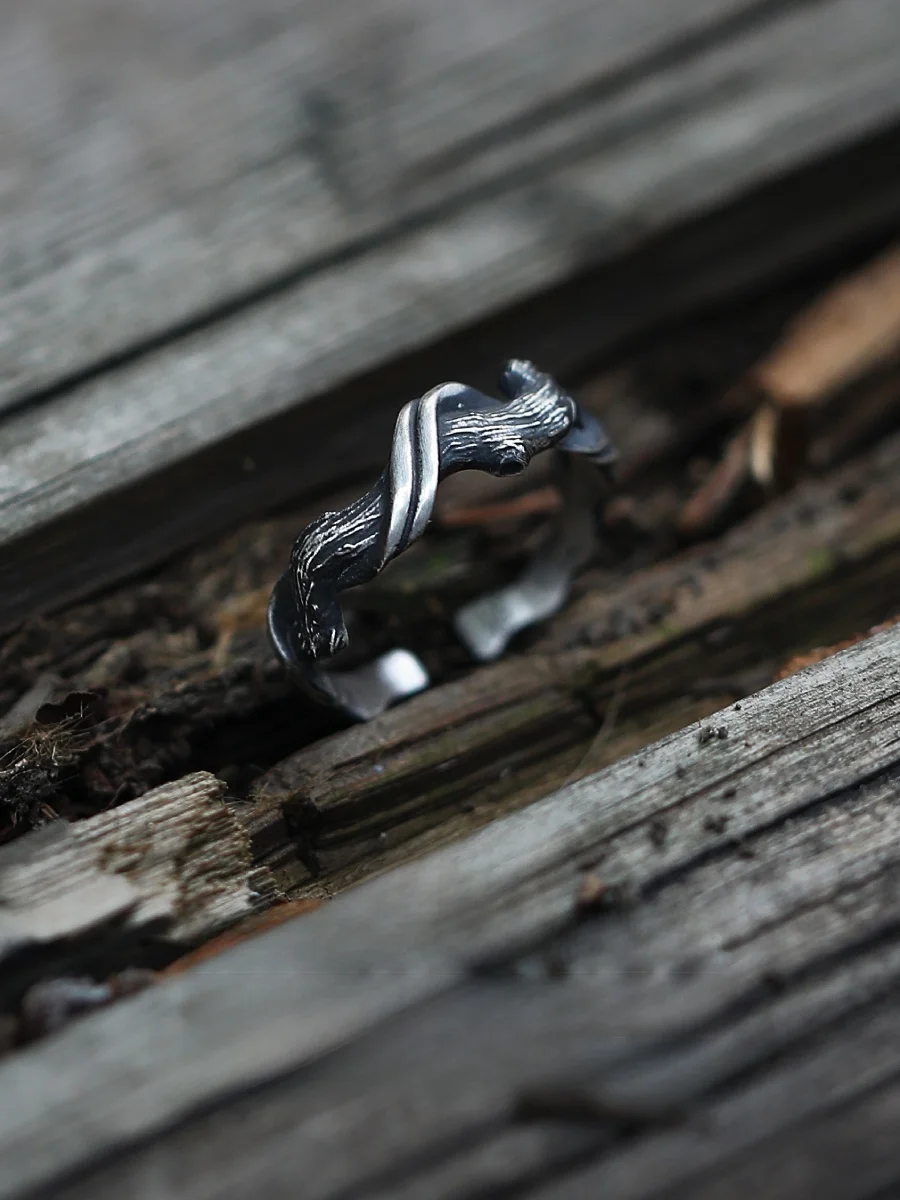 Original Silver Art 999 Pure Silver Adjustable Ring 'Drifting Log' Vintage Style Unisex Fashion Jewelry Customizable Engraving
Original Silver Art 999 Pure Silver Adjustable Ring 'Drifting Log' Vintage Style Unisex Fashion Jewelry Customizable Engraving