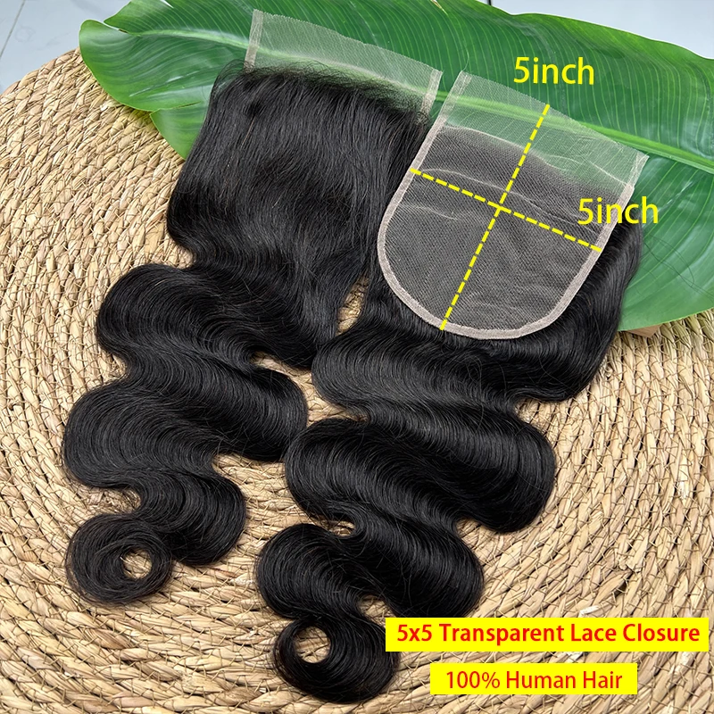 5x5 Body Wave Transparent Lace Closure Invisible Melt Skin Raw 100% Human Hair 5x5 Lace Closure Only PrePlucked Bleached Knots
5x5 Body Wave Transparent Lace Closure Invisible Melt Skin Raw 100% Human Hair 5x5 Lace Closure Only PrePlucked Bleached Knots