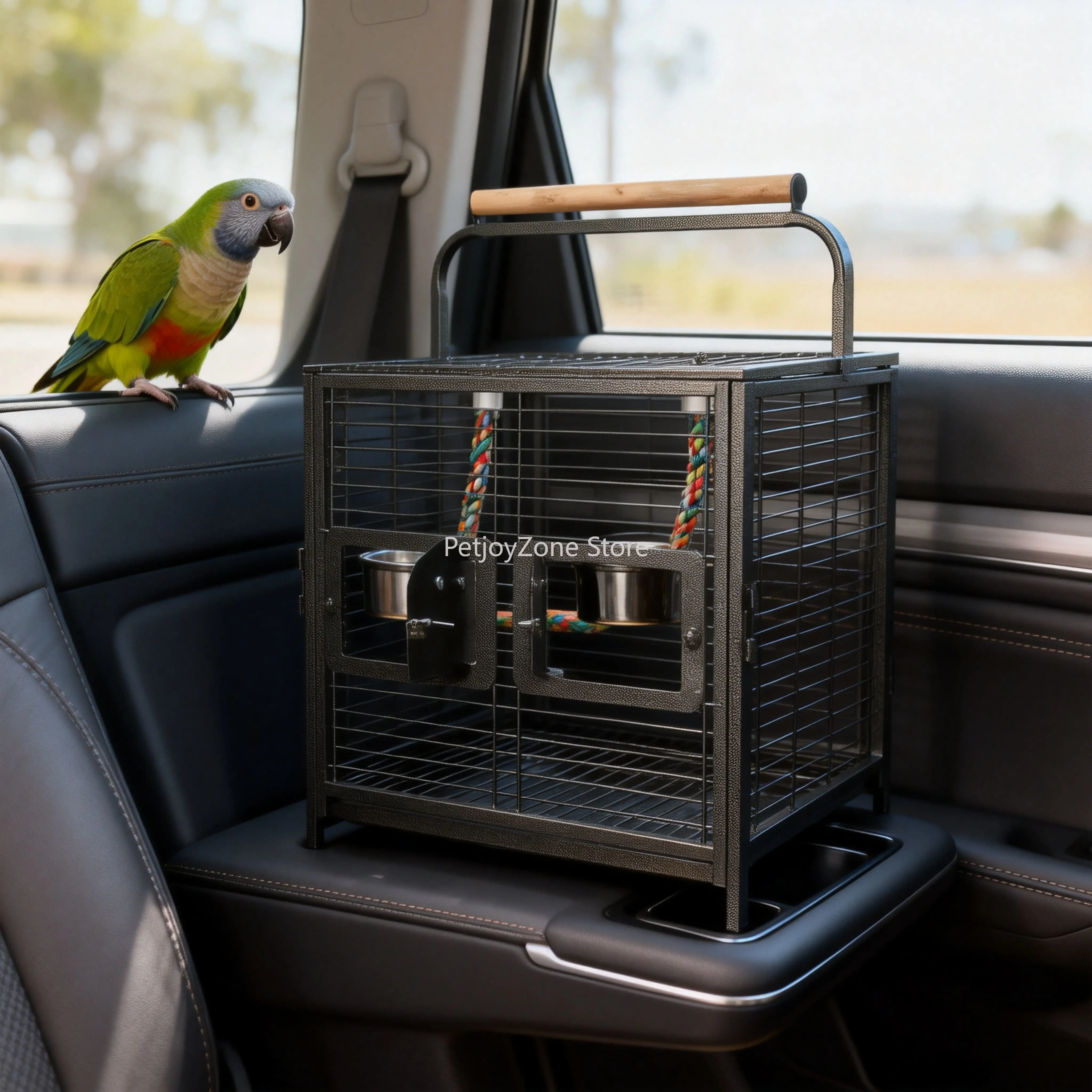 Lightweight Portable Travel Bird Cage Iron Easy To Assemble Simple Modern Design For Parakeets Cockatiels Conures Small
Lightweight Portable Travel Bird Cage Iron Easy To Assemble Simple Modern Design For Parakeets Cockatiels Conures Small
