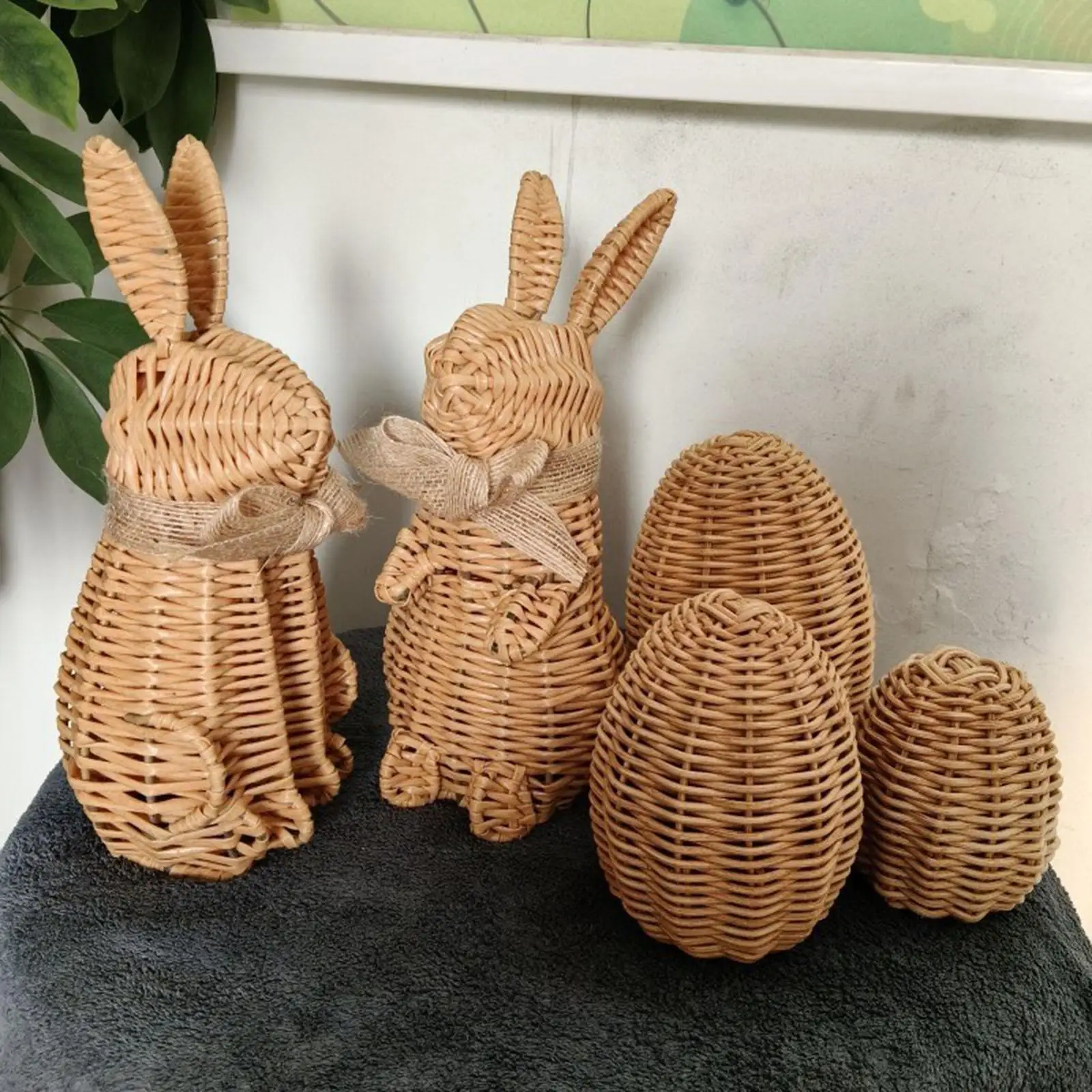Easter Bunny Decorations Decorative Handmade Standing Bunny with Egg for Table Centerpiece Theme Party Bedroom Holiday Display
Easter Bunny Decorations Decorative Handmade Standing Bunny with Egg for Table Centerpiece Theme Party Bedroom Holiday Display