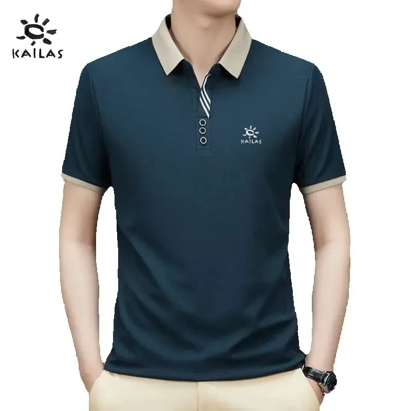 New men's high-quality embroidered logo polo shirt for summer fashion, business leisure, breathable and cool top
New men's high-quality embroidered logo polo shirt for summer fashion, business leisure, breathable and cool top