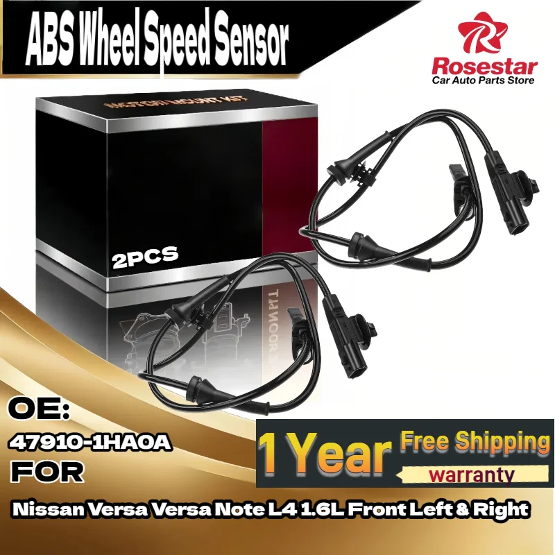 2x Auto ABS Wheel Speed Sensor 47910-1HA0A for Nissan Versa Versa Note L4 1.6L Front Left & Right
2x Auto ABS Wheel Speed Sensor 47910-1HA0A for Nissan Versa Versa Note L4 1.6L Front Left & Right