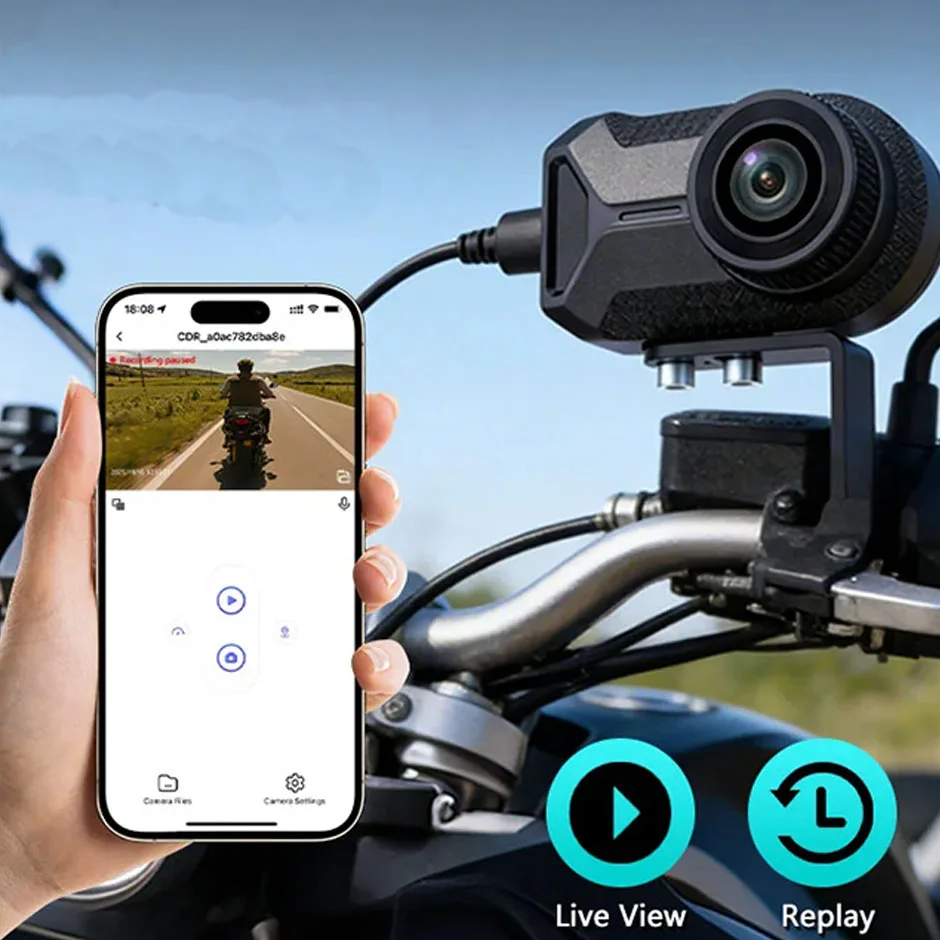 HD Motorcycle DVR WiFi APP Waterproof IP66 Loop Recording 140 Degree Widely Angle Camera Dash Cam HD Video Recorde
HD Motorcycle DVR WiFi APP Waterproof IP66 Loop Recording 140 Degree Widely Angle Camera Dash Cam HD Video Recorde