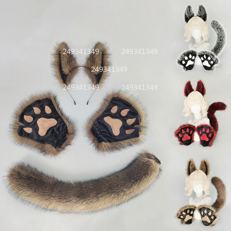 Werewolf Beast Ears Cosplay Headwear Woman Plush Beast Claw Gloves Adjustable Wolf Tail Set Halloween Party Costume Accessories
Werewolf Beast Ears Cosplay Headwear Woman Plush Beast Claw Gloves Adjustable Wolf Tail Set Halloween Party Costume Accessories