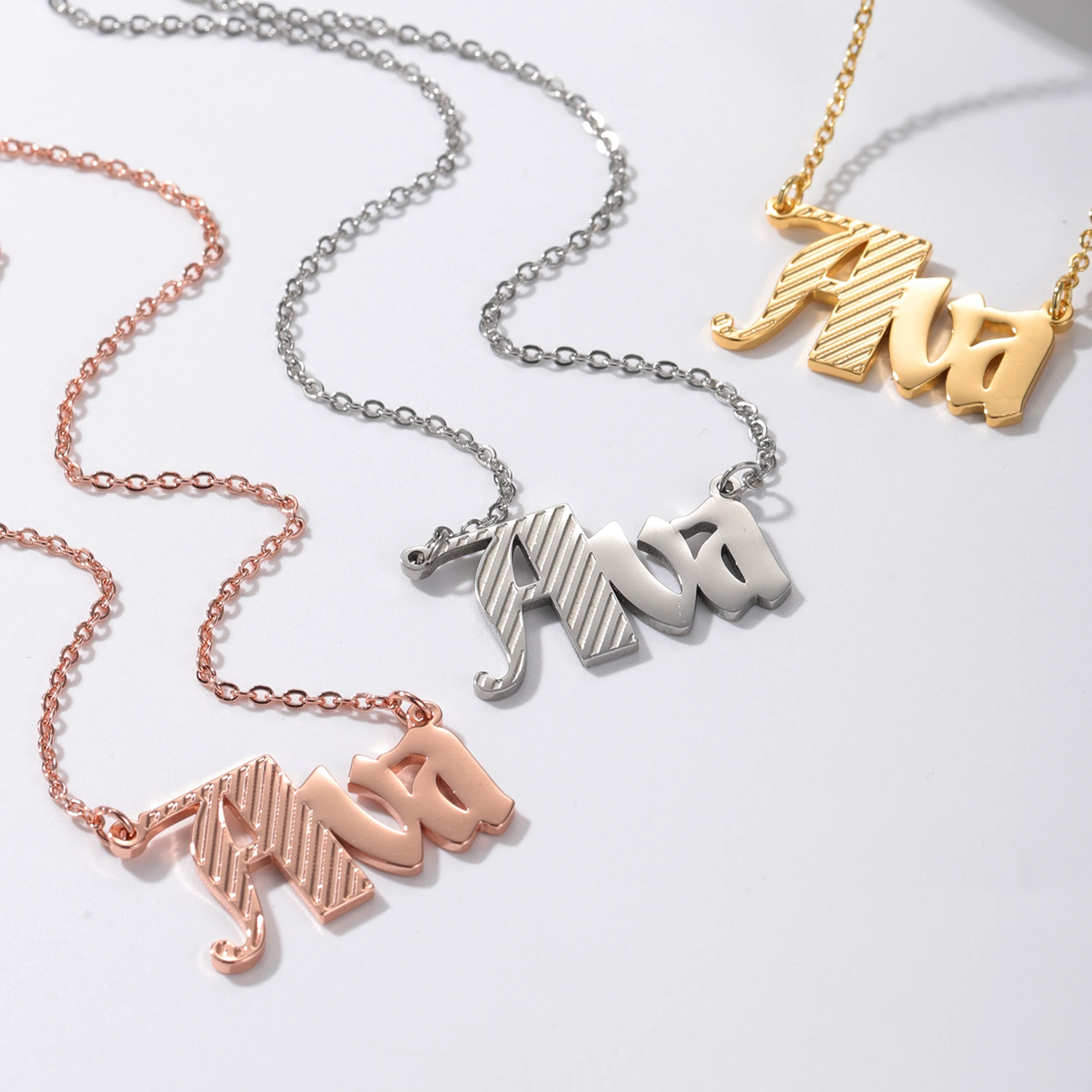 Qitian Custom Name Necklace With Texture Personalized Name Nameplate Stainless Steel Jewelry Unique Necklace for women Gift
Qitian Custom Name Necklace With Texture Personalized Name Nameplate Stainless Steel Jewelry Unique Necklace for women Gift