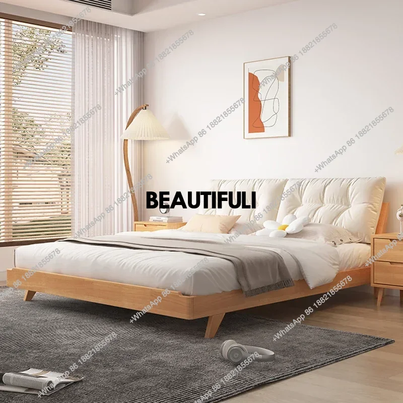 Nordic Luxury Headboard Double Bed Wood White Modern 180X200Cm Queen Beds Bedroom Villa Matrimonial Cama Casal Bedroom Furniture
Nordic Luxury Headboard Double Bed Wood White Modern 180X200Cm Queen Beds Bedroom Villa Matrimonial Cama Casal Bedroom Furniture