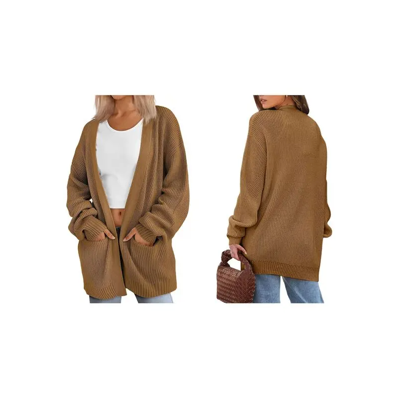 Retail Womens Oversized Cardigan Soft Knit Cardigan Sweater With Pockets
Retail Womens Oversized Cardigan Soft Knit Cardigan Sweater With Pockets