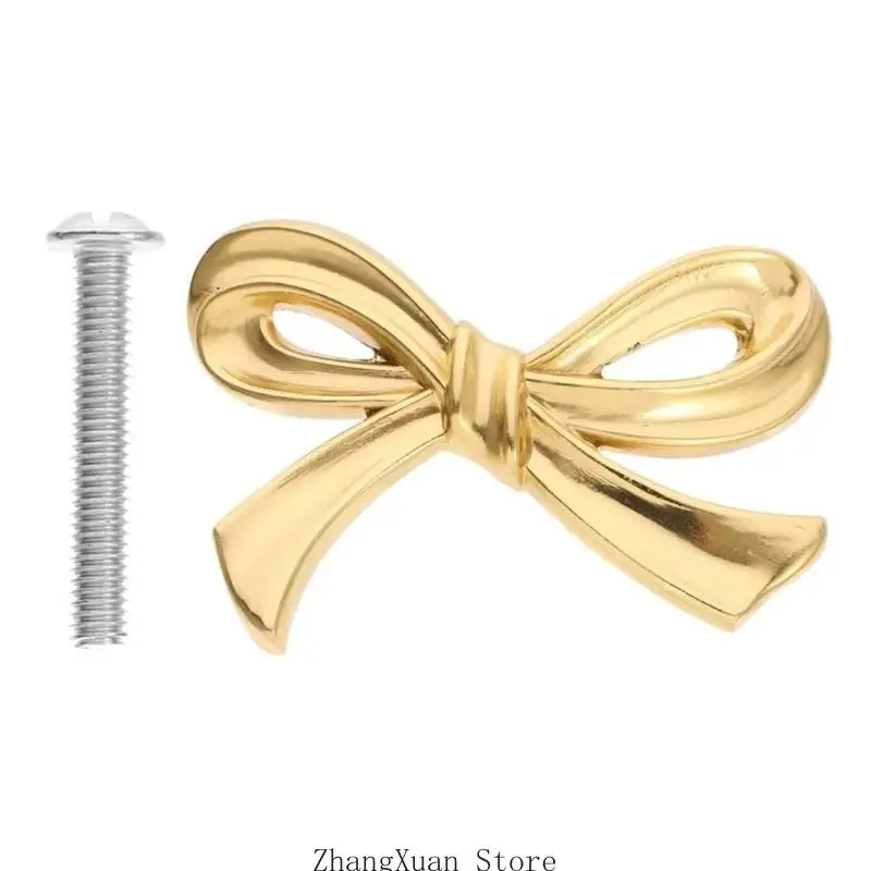 Upgrades Gold Bows Dresser Knobs Elegant Metal Handles Decorative Cupboard Handles Kitchen Drawer Pull for Home Cabinetry
Upgrades Gold Bows Dresser Knobs Elegant Metal Handles Decorative Cupboard Handles Kitchen Drawer Pull for Home Cabinetry