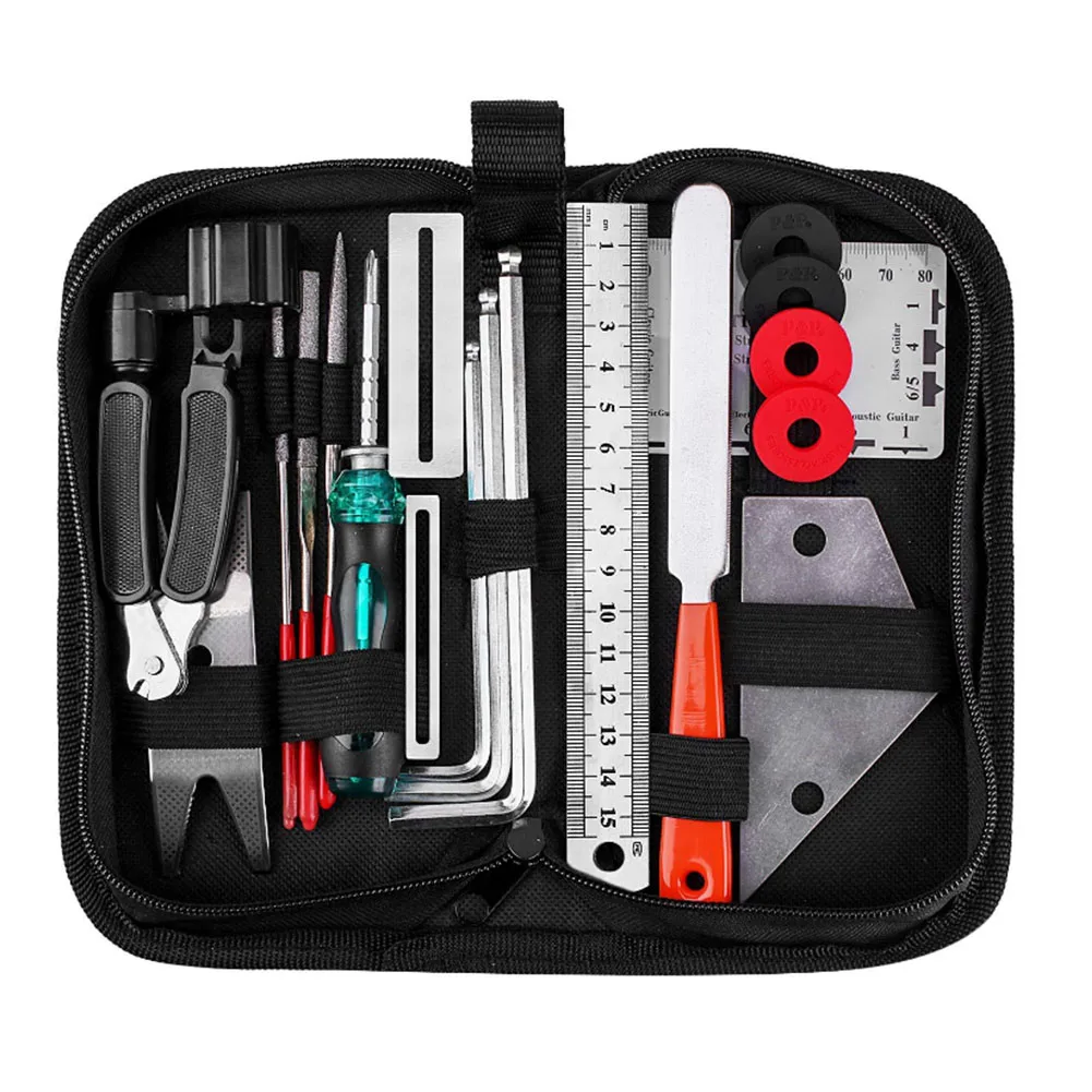 Guitar Leveler Ruler Guitar Repair Maintenance Tool Kit 3 in 1 String Winder Leveling Ruler Fret Sanding File
Guitar Leveler Ruler Guitar Repair Maintenance Tool Kit 3 in 1 String Winder Leveling Ruler Fret Sanding File
