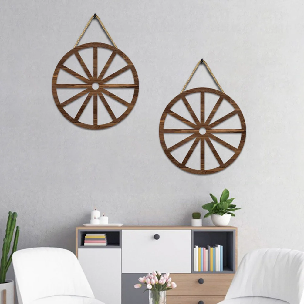 3pcs Hanging Wheel Decor Vintage Wooden Wheel Pendant for Home Bar Kitchen wood wheel wall
3pcs Hanging Wheel Decor Vintage Wooden Wheel Pendant for Home Bar Kitchen wood wheel wall
