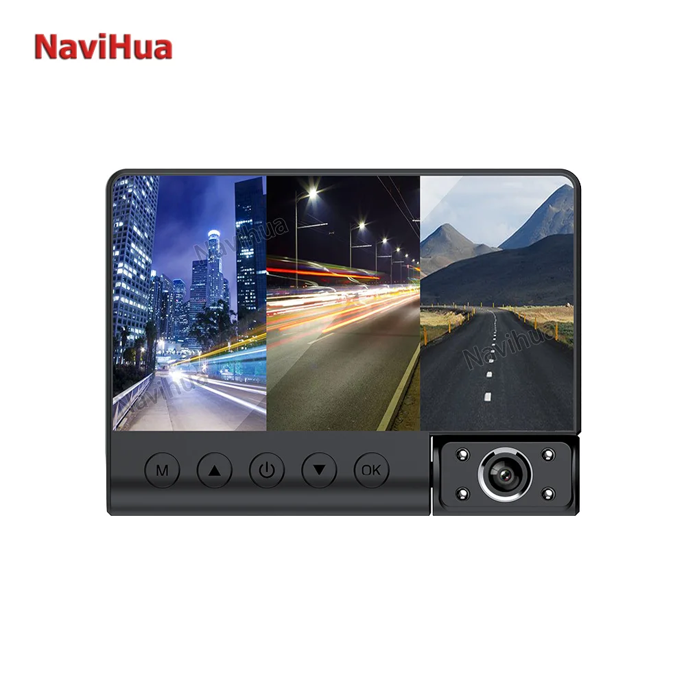 New 4-inch 3-camera Car Black Box High-definition 1080P Night Vision Car DVR Driving Recorder With Rotating Lens
New 4-inch 3-camera Car Black Box High-definition 1080P Night Vision Car DVR Driving Recorder With Rotating Lens