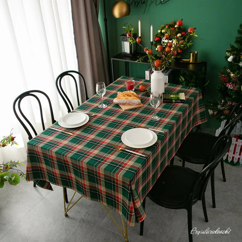 Retro Christmas Red Green Plaid Tablecloth Household Dining Polyester Cotton Table Cloth Decor Xmas Table Cover Table Runner
Retro Christmas Red Green Plaid Tablecloth Household Dining Polyester Cotton Table Cloth Decor Xmas Table Cover Table Runner