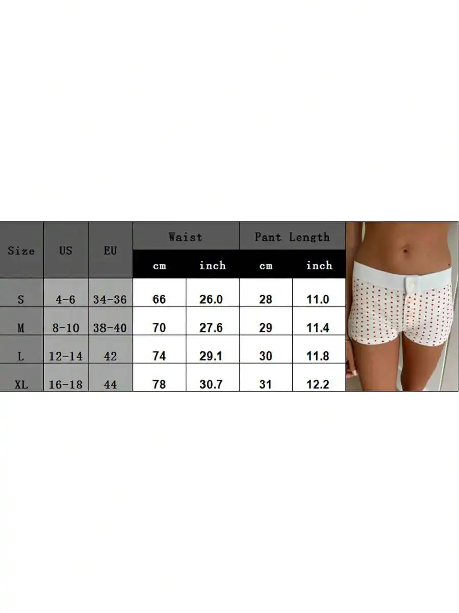 Women Y2k Sleep Shorts Floral Polka Dot Button Front Elastic Low Rise Micro Shorts Slim Fit Pajamas
Women Y2k Sleep Shorts Floral Polka Dot Button Front Elastic Low Rise Micro Shorts Slim Fit Pajamas