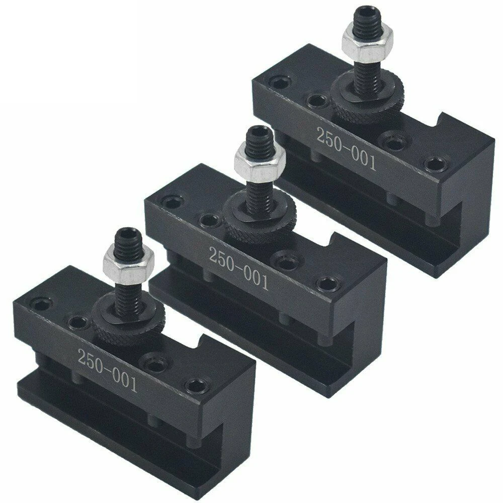 3Pcs Quick Change Turning and Facing Lathe Tool Holder Bracket 250-001CNC Tool POST
3Pcs Quick Change Turning and Facing Lathe Tool Holder Bracket 250-001CNC Tool POST