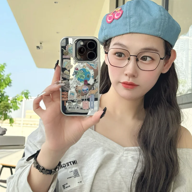 Acrylic metallic paint mirror finish suitable for girl's travel notes and city notes16promaxWomen's shockproof phone caseiphone1
Acrylic metallic paint mirror finish suitable for girl's travel notes and city notes16promaxWomen's shockproof phone caseiphone1