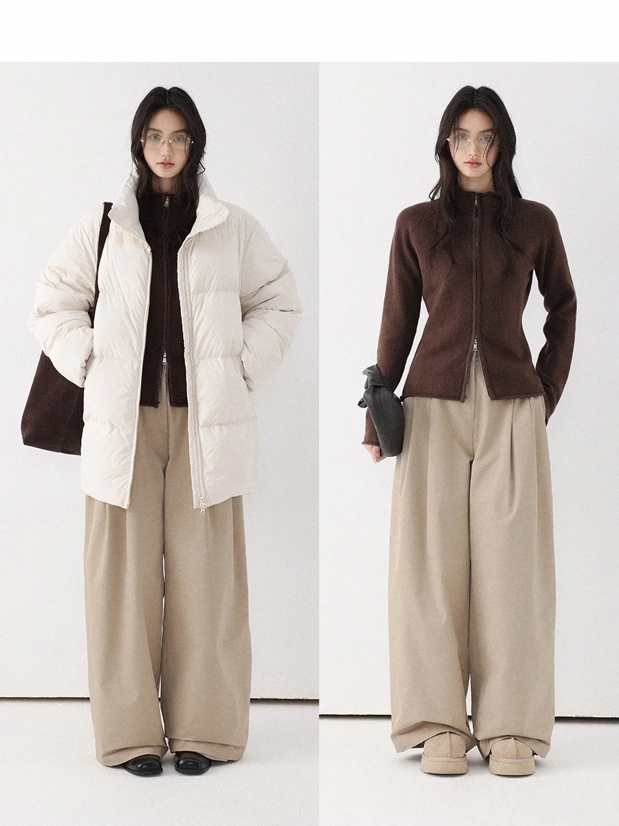 Классическая вязаная куртка CHACHASTU с высоким воротником, женская, приталенная, на молнии, с регулируемой талией, с манжетами свободного кроя, короткая верхняя одежда/пальто
Классическая вязаная куртка CHACHASTU с высоким воротником, женская, приталенная, на молнии, с регулируемой талией, с манжетами свободного кроя, короткая верхняя одежда/пальто