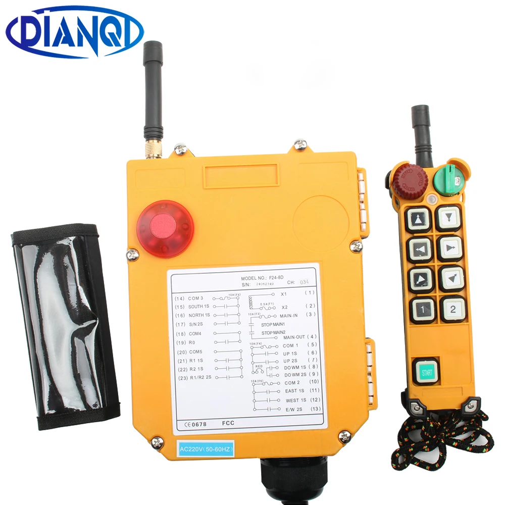 Dual speed F24-8D Single speed F24-8S crane driving crane industrial wireless remote control industrial 24V 36V 48V 220V 380V12V
Dual speed F24-8D Single speed F24-8S crane driving crane industrial wireless remote control industrial 24V 36V 48V 220V 380V12V