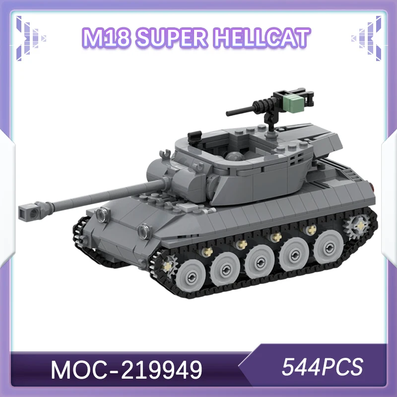 544 шт. M18 Super Hellcat, строительные блоки, военные игрушки, собранные модели танков, обучающие головоломки, подарки для мальчиков MOC- 219949
544 шт. M18 Super Hellcat, строительные блоки, военные игрушки, собранные модели танков, обучающие головоломки, подарки для мальчиков MOC- 219949