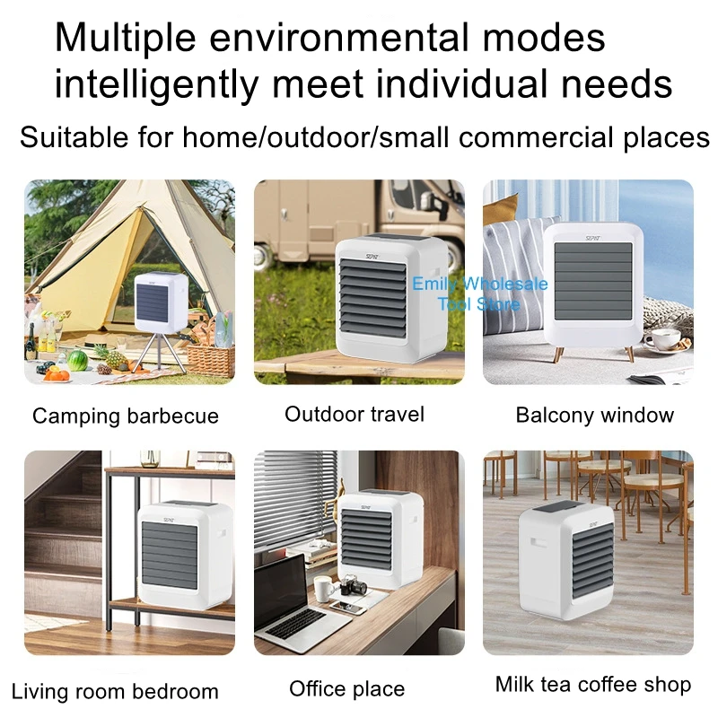 Outdoor Tent Camping Portable DC12V 110V Solar Charging Home Air Conditioner Fan Cooler
Outdoor Tent Camping Portable DC12V 110V Solar Charging Home Air Conditioner Fan Cooler