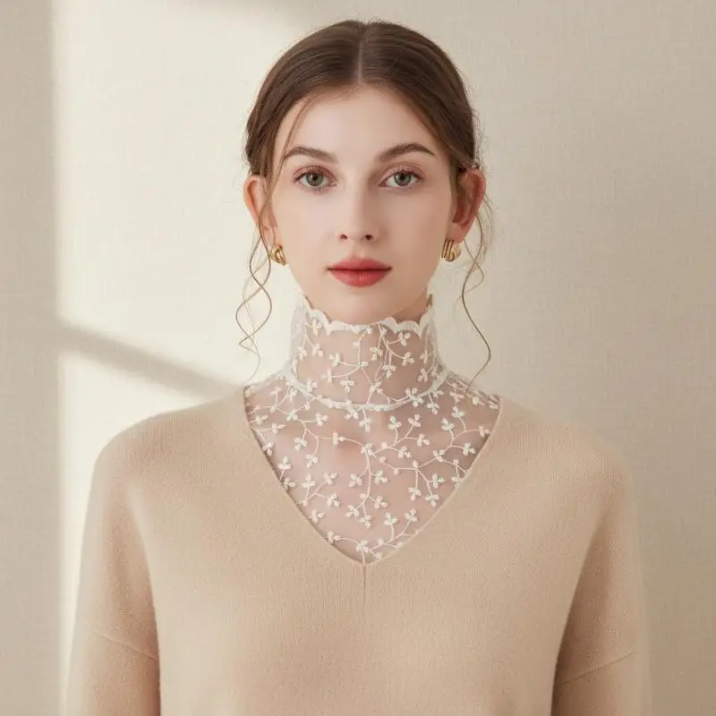 Cute Petal Fake Collar Black Detachable Lapel False Blouse Lace Removable Collar Slim Gauzy False Collar Women
Cute Petal Fake Collar Black Detachable Lapel False Blouse Lace Removable Collar Slim Gauzy False Collar Women